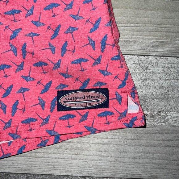 Vineyard Vines Boy's Chappy Swim Trunks Island Umbrella Size S (8-10) - Picture 2 of 6